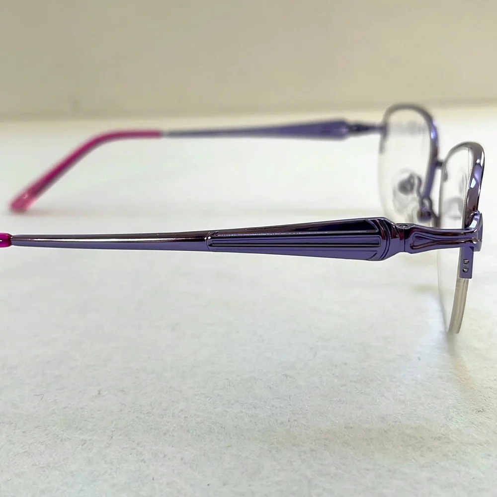 NWT Lido West Tiara Purple Metal Eyeglass Frame